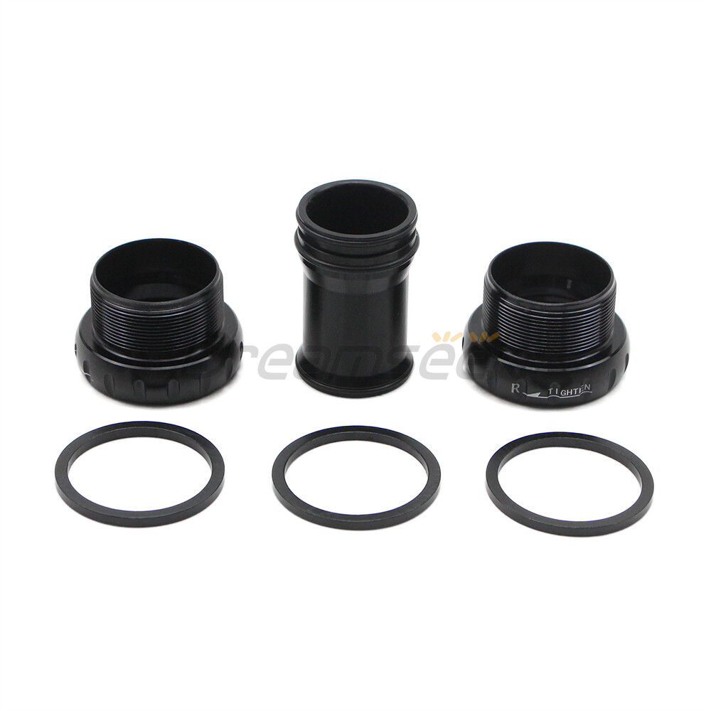 Bottom Bracket 68/73mm MTB Road Bike Threaded Bearing Hollowtech BB W/ 3 Spacer