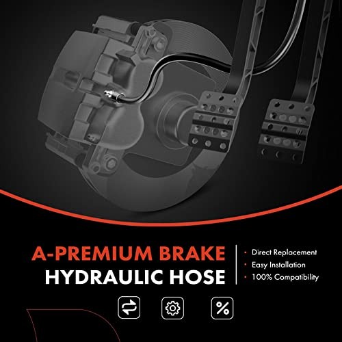 Rear Driver Brake Hydraulic Hose Compatible with Select Chevy and GMC Models