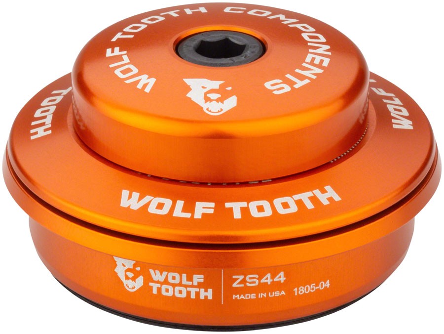 Wolf Tooth Performance Headset – ZS44/28.6 Upper, 6mm Stack, Orange