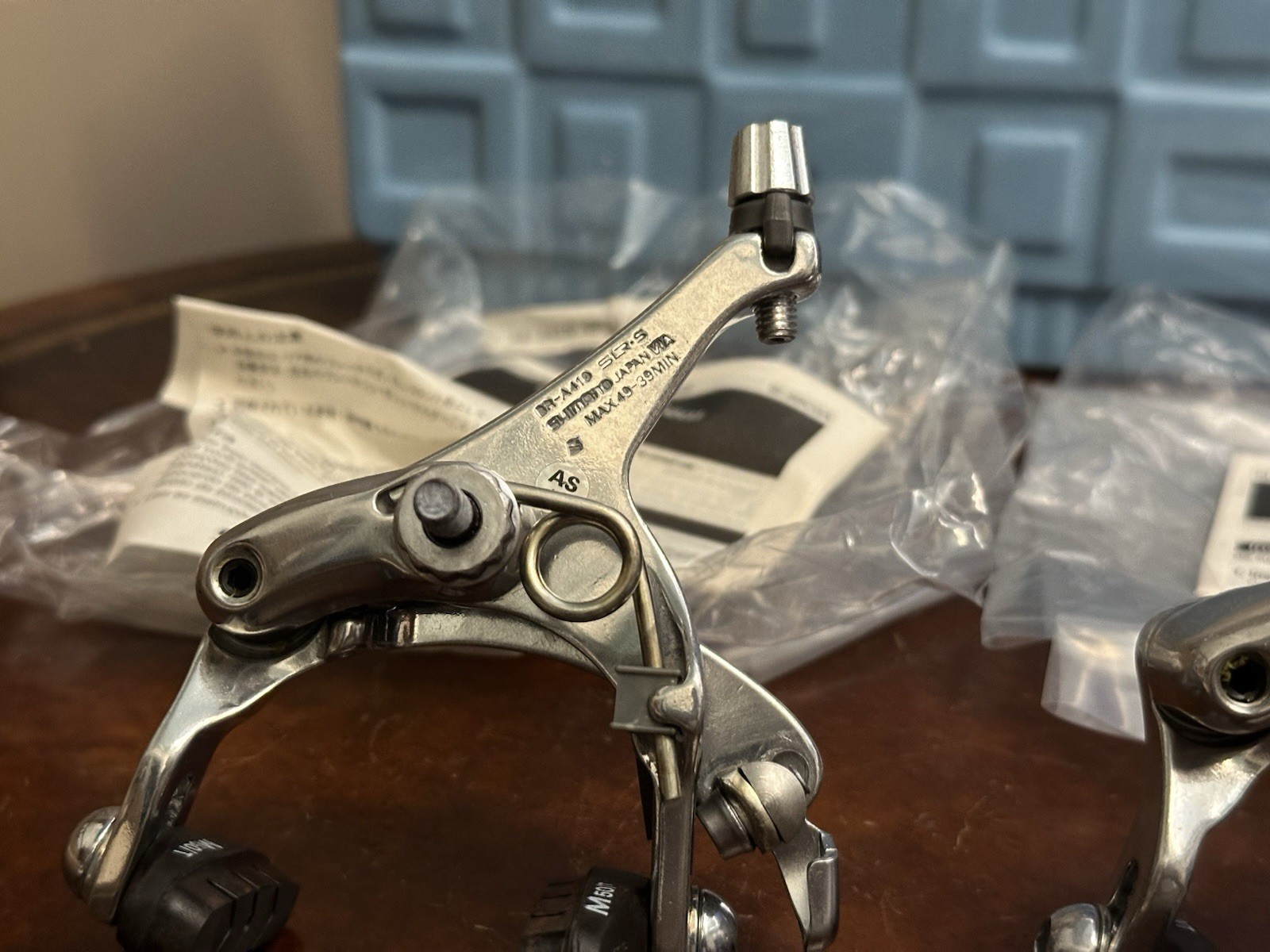 Shimano SLR Dual Pivot Caliper Brakes RSX BR-A410 39-49 Silver Front Rear NOS