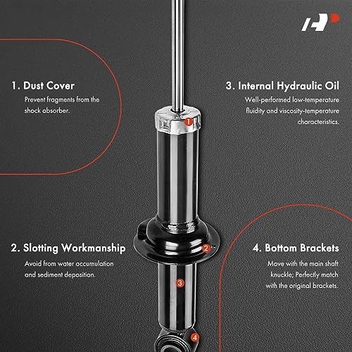 Rear Struts Compatible with Mitsubishi Endeavor 2004-2008/2010-2011 – 2x