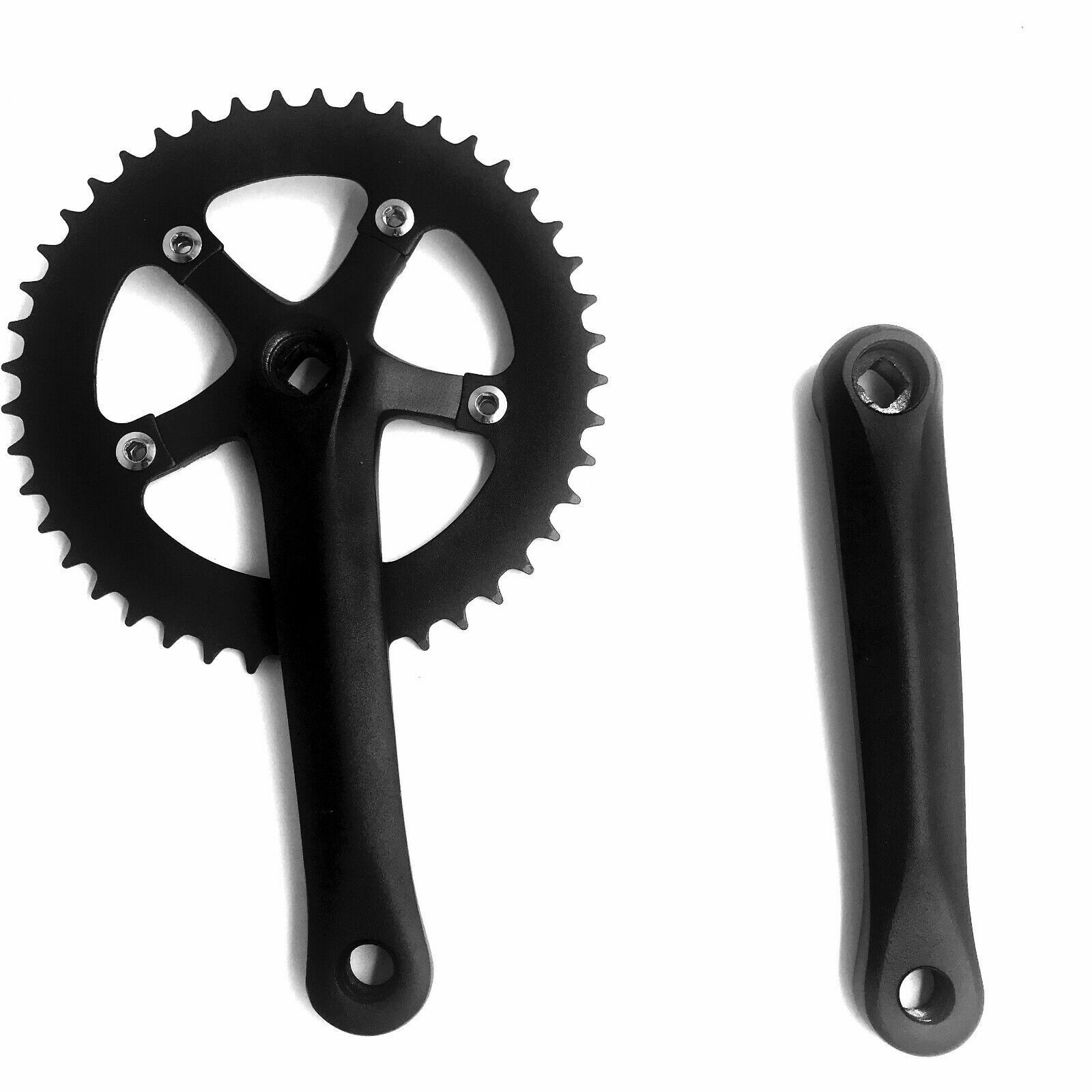 CDH Single Speed Crankset 44T 170mm Crankarms 110 BCD (Black) Mountain Road Bike