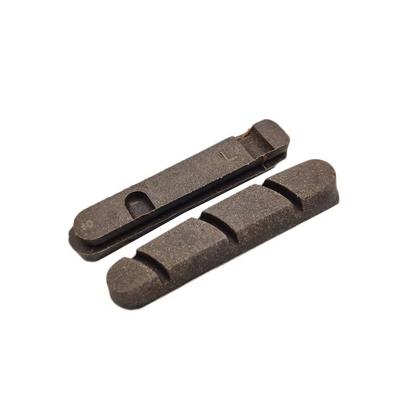 2Pairs 4Pcs Road Bike Brake Pad Bicycle Carbon Wheel Cork Wood Block Shoes Brake