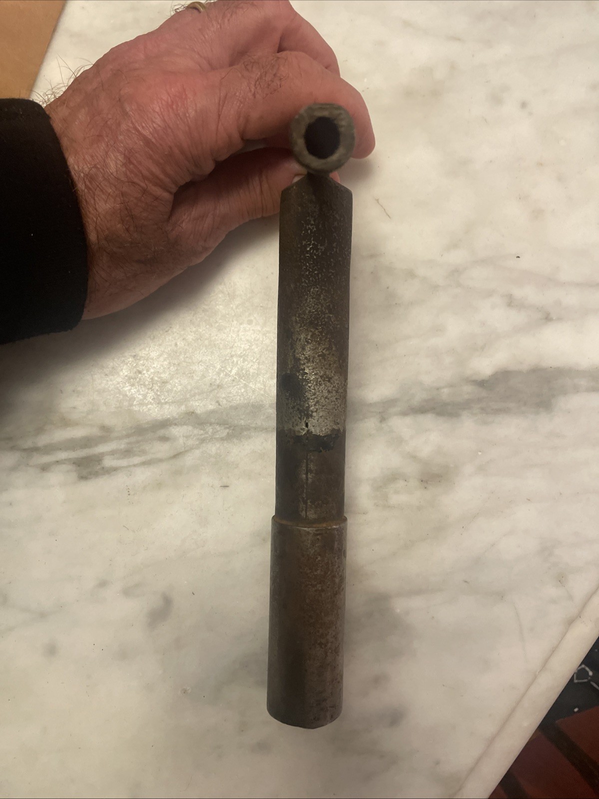 Vintage Used «LUCKY 7» Seatpost • 26.4mm • Cut. Made in England. (NJ)