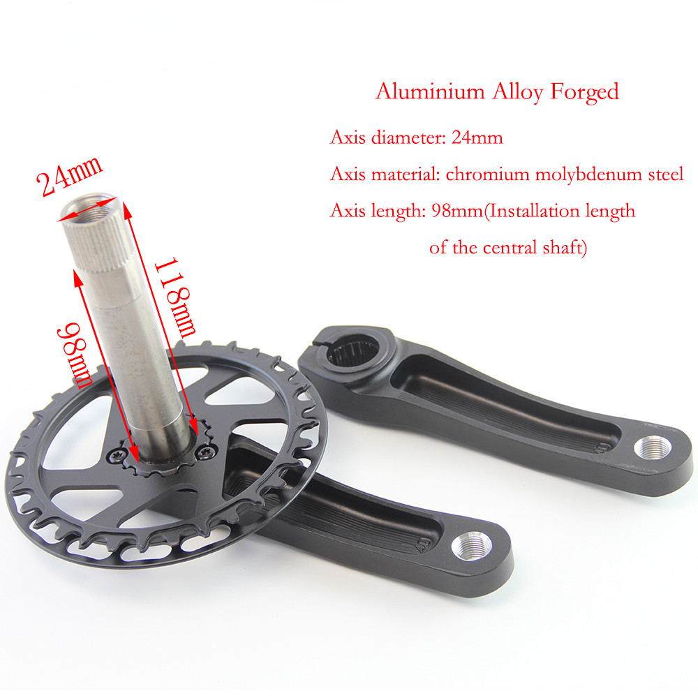 Kids Bicycle Cranksets 89/98/110/127/140/150mm MTB Child Bike Crank Arm 9-12S