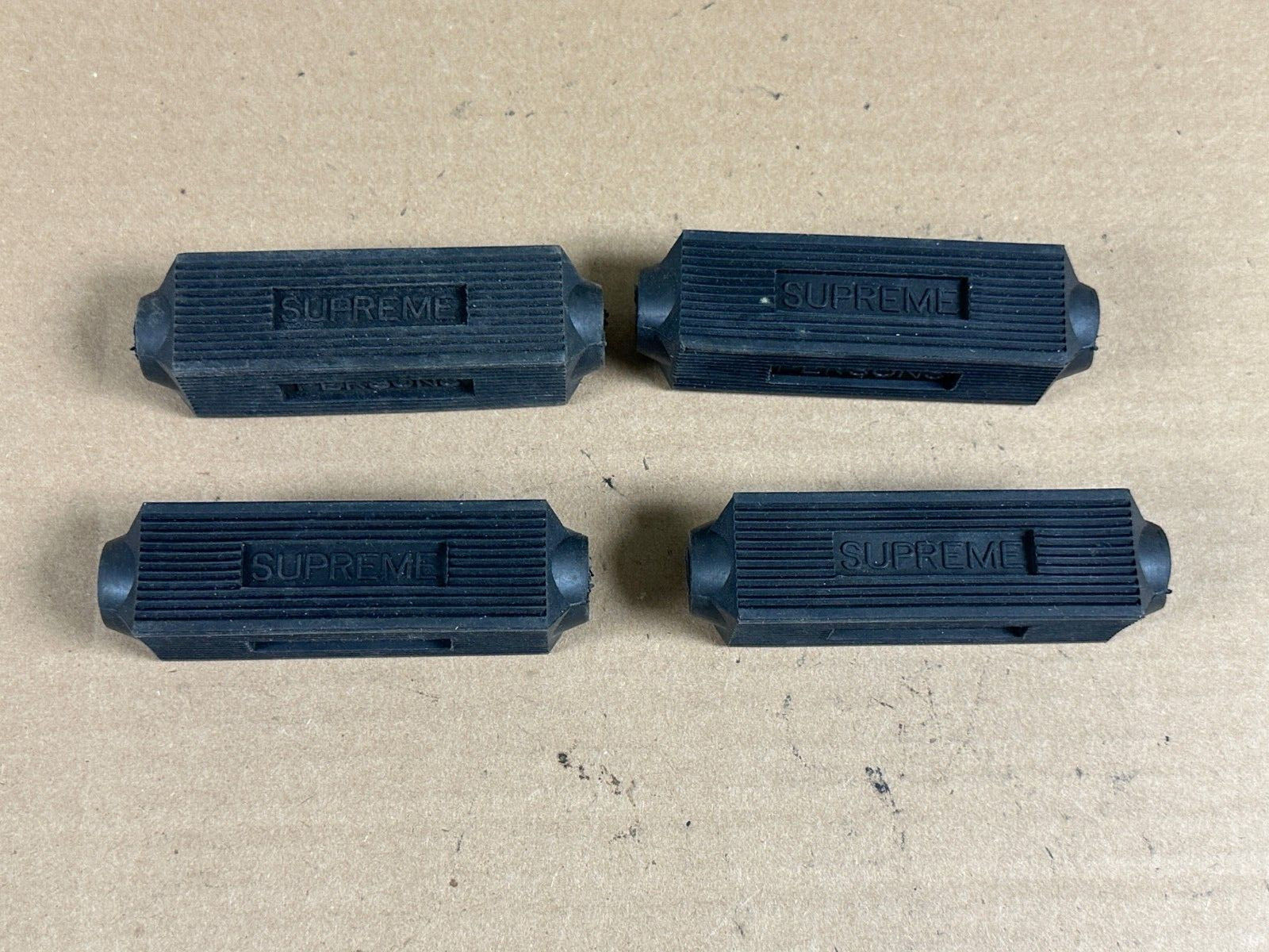 NOS Persons Supreme Rubber Pedal Blocks w/Reflectors 4″ x 1″ for Schwinn/Raleigh