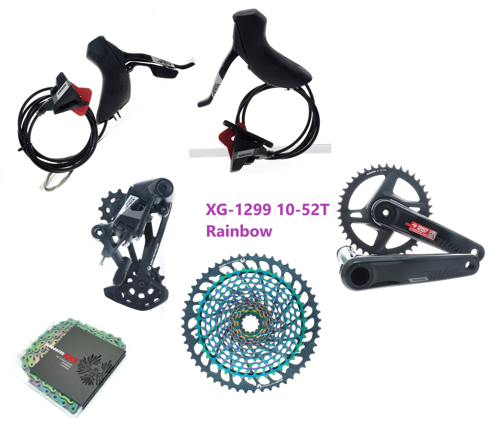SRAM APEX 1×12 Eagle Mechanical Shifter/Rear Derailleur/CN/CS/FC Groupset READ