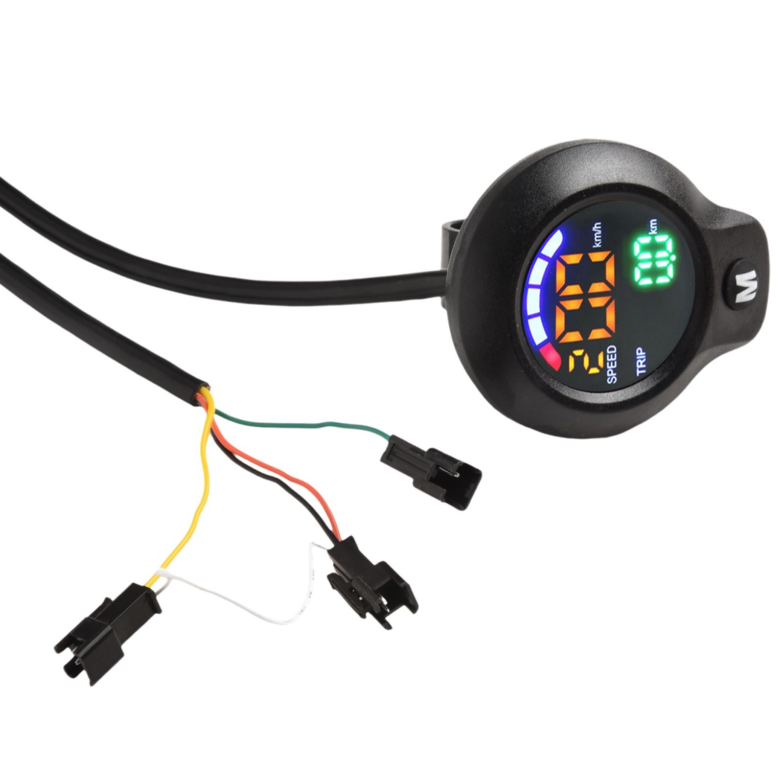 ABS Material Electric Scooter Speedometer with LCD Display and Mileage Tracking