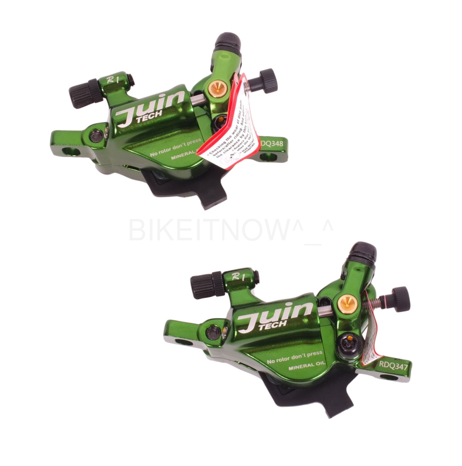 Juin Tech R1 Road Cyclocross Gravel Bicycle Bike Hydraulic Disc Brake Set Green