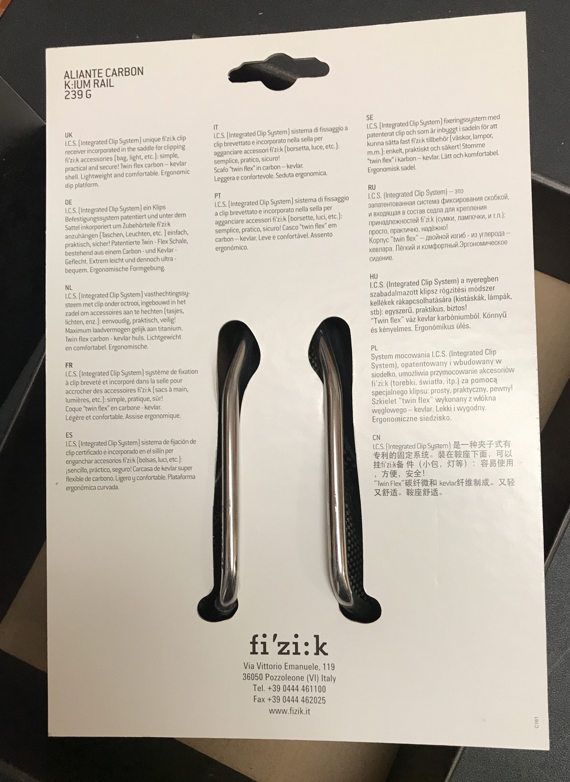NEW Fizik Aliante Carbon K:ium Rail 239 G Road Black Saddle