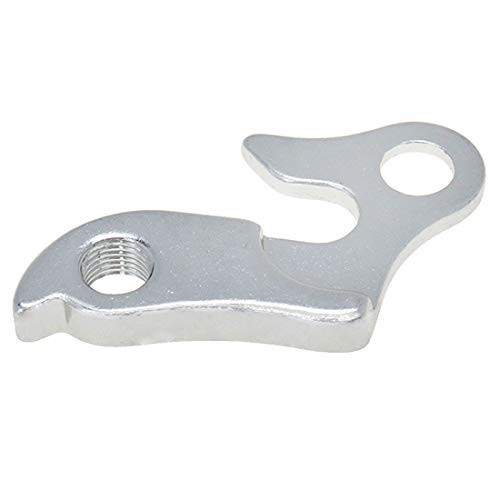 2 Pcs Universal Bicycle Bike Derailleur Hanger Frame Gear Tail Hook, Silver Tone