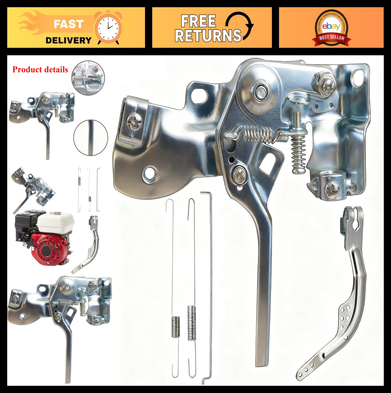 Mini Bike Throttle Control Assembly for Coleman 196cc, Predator 212cc, Go Kart &