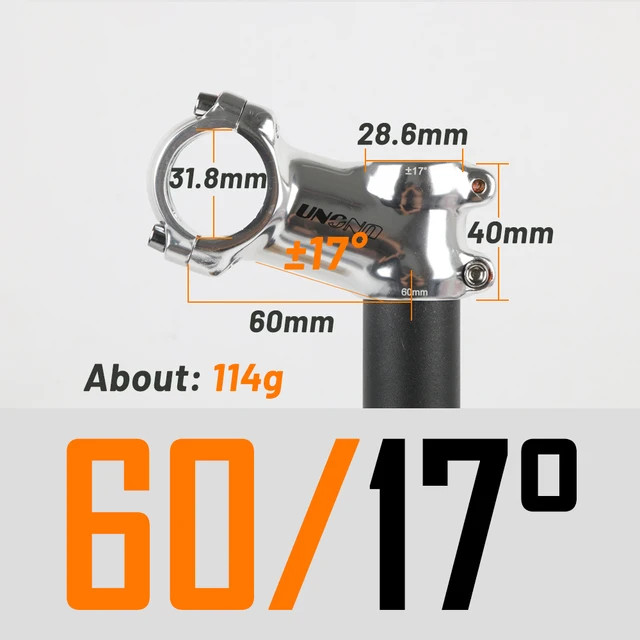Ultra Light Bicycle Stem 7/17/35 Degree 60-130mm Mountain Road Bike Handle Stem