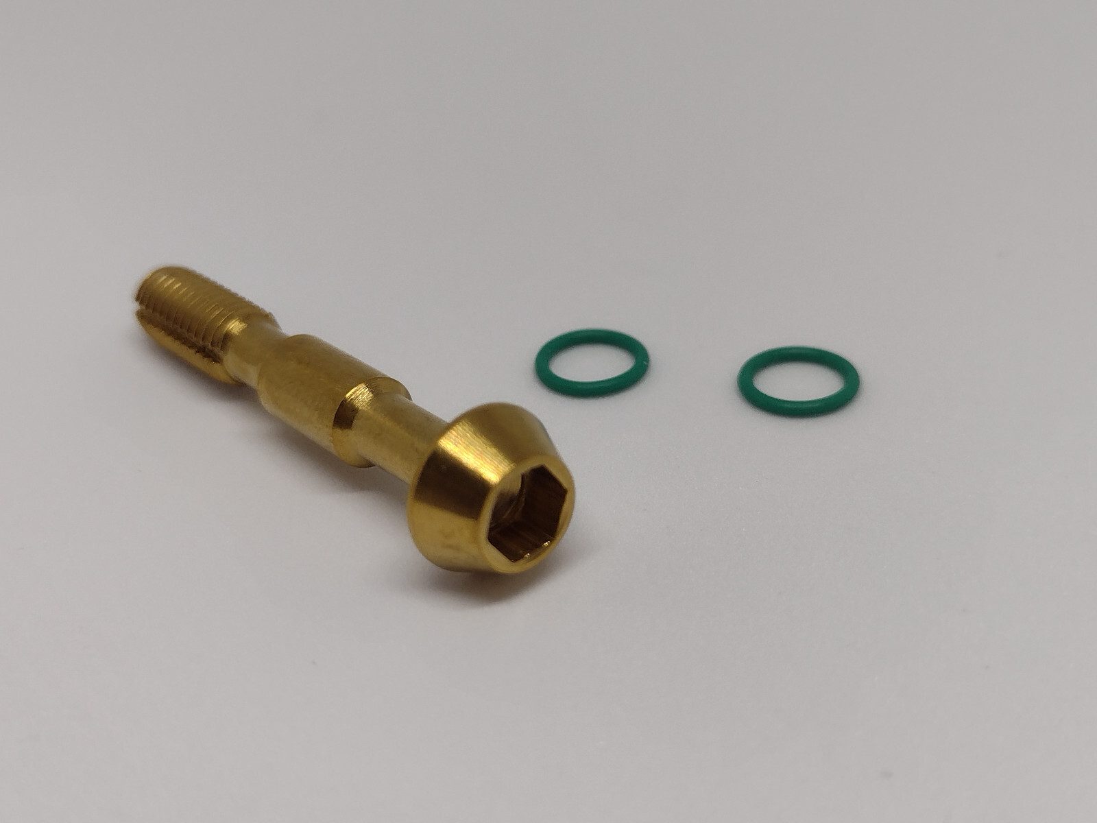 GOLD ANO Titanium Banjo Bolt w/ O-rings For Shimano XTR XT SLX M8000 M7000