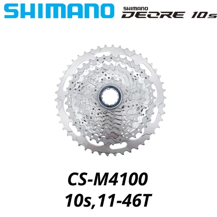 SHIMANO DEORE M4100 Cassette 10 Speed Sprocket for MTB Bike 11-42/46T Flywheel