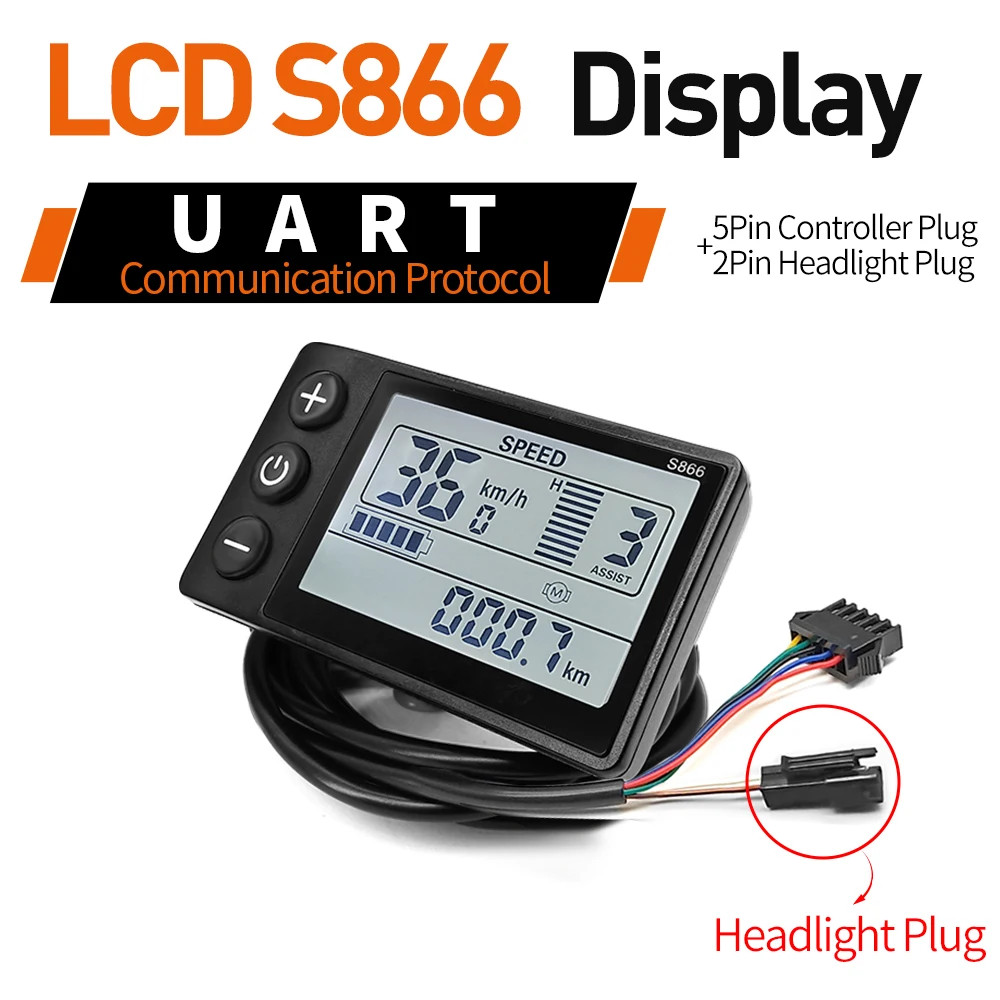 E-bike Sine Wave Controller 17A 26A 30A Three-Mode 24V/36V/48V with Display