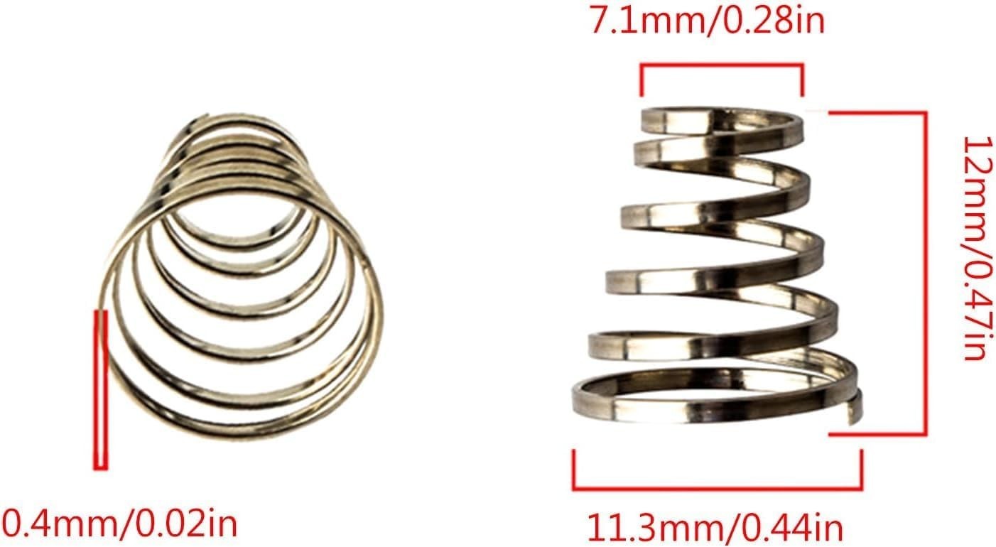 10Pcs Silver Bike Quick Release Skewer Springs,Stainless Steel Bike Hub Quick…