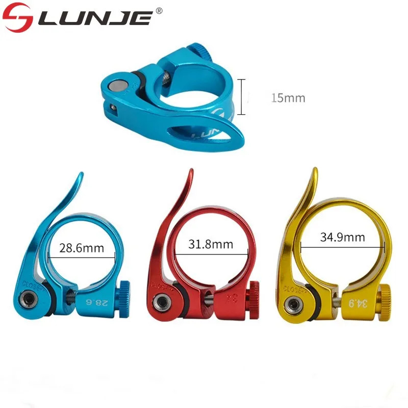 Aluminum Alloy Bicycle Seatpost Clamp Seat Tube Clamp MTB Bike Seat Tube Clip Bi
