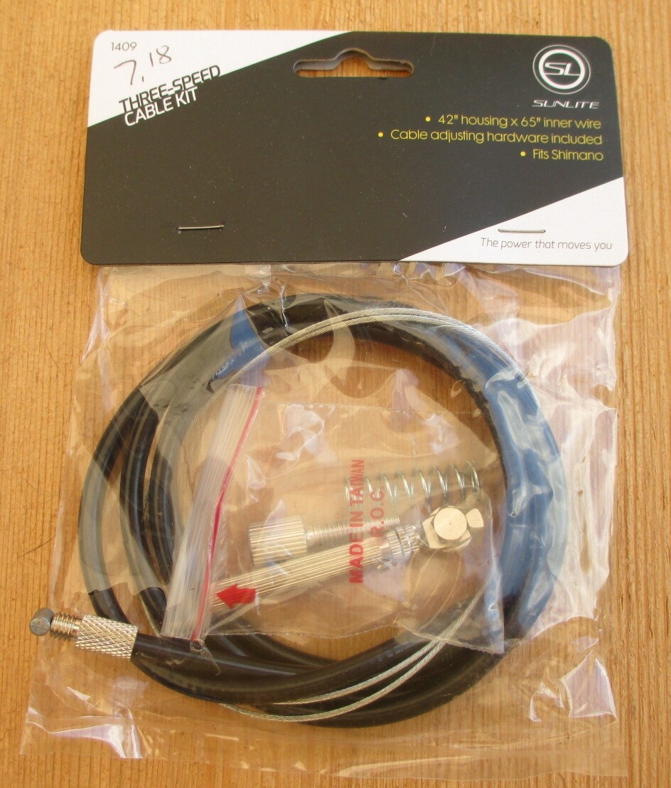 Shimano 3 Speed Cable & Housing & Hardware from Sunlite