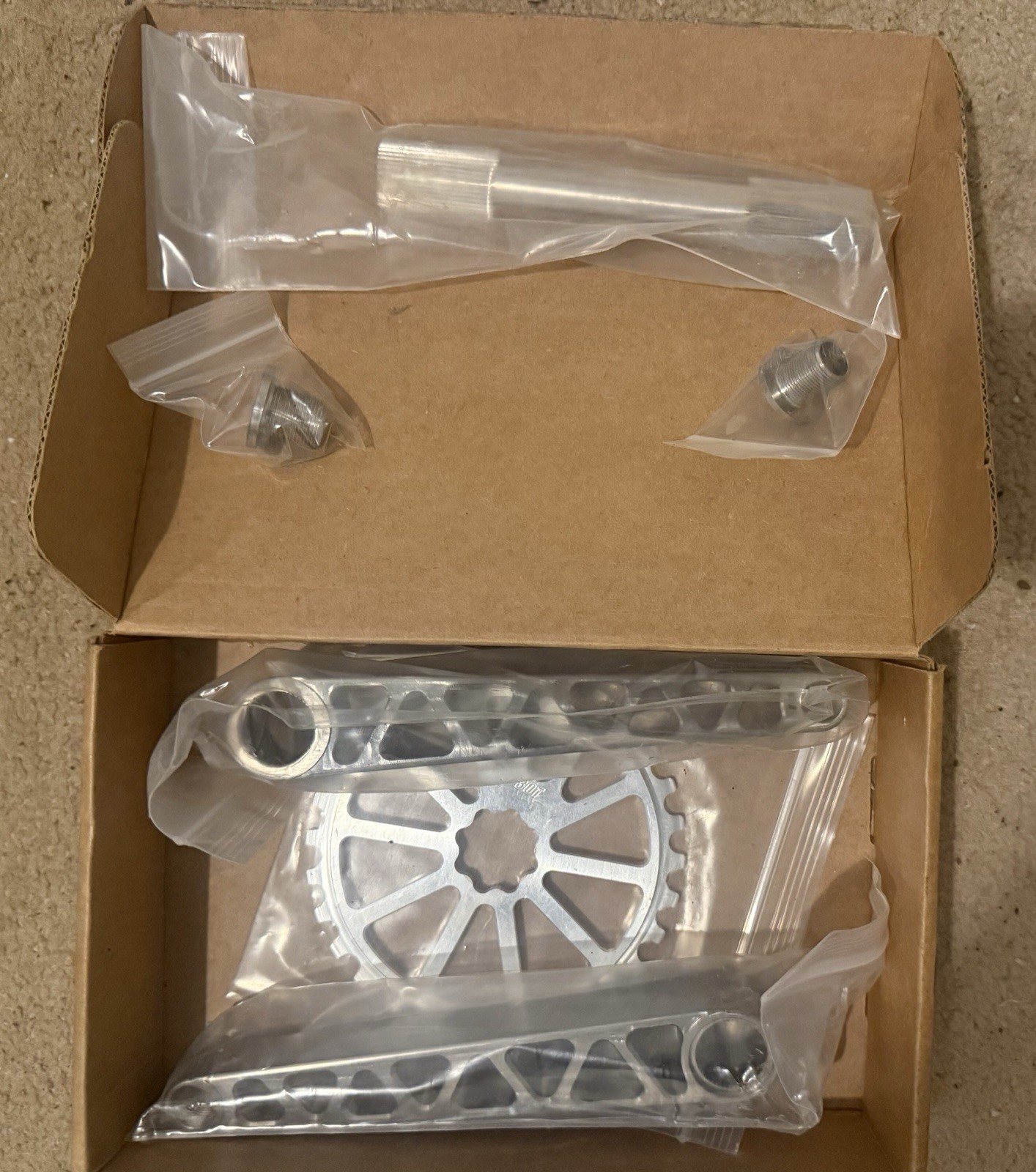 RNC BMX Crankset w/ Aluminum 30t Chainring 165mm Titanium Superlite