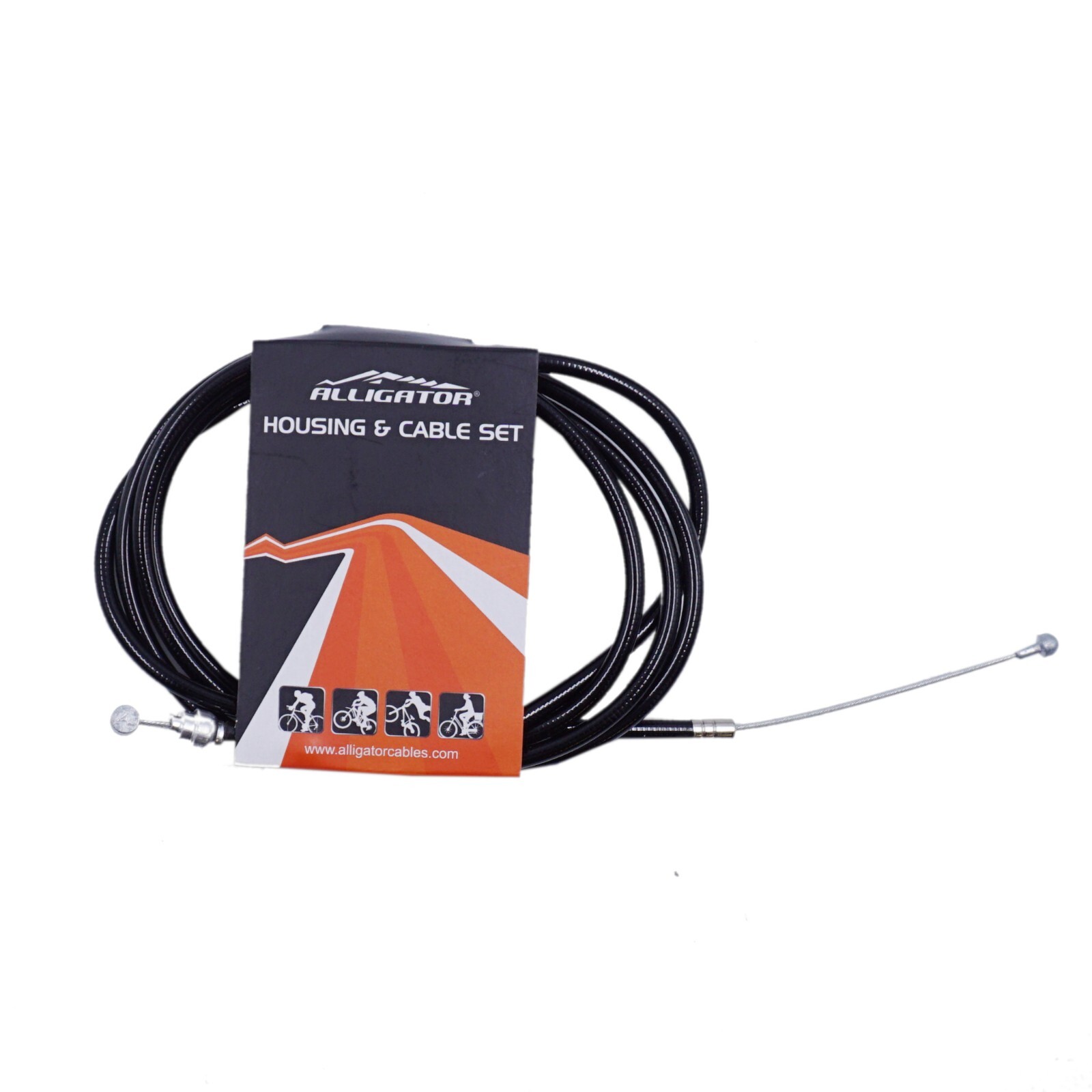 Alligator Black 5mm Housing / Casing & Universal Double Ended Bike Brake Cable