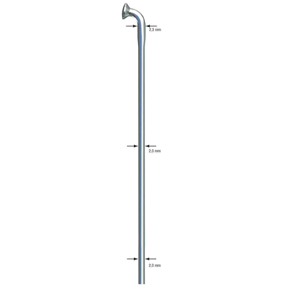 Sapim Single Butted J-Bend Spokes Silver various pack quantities and lengths