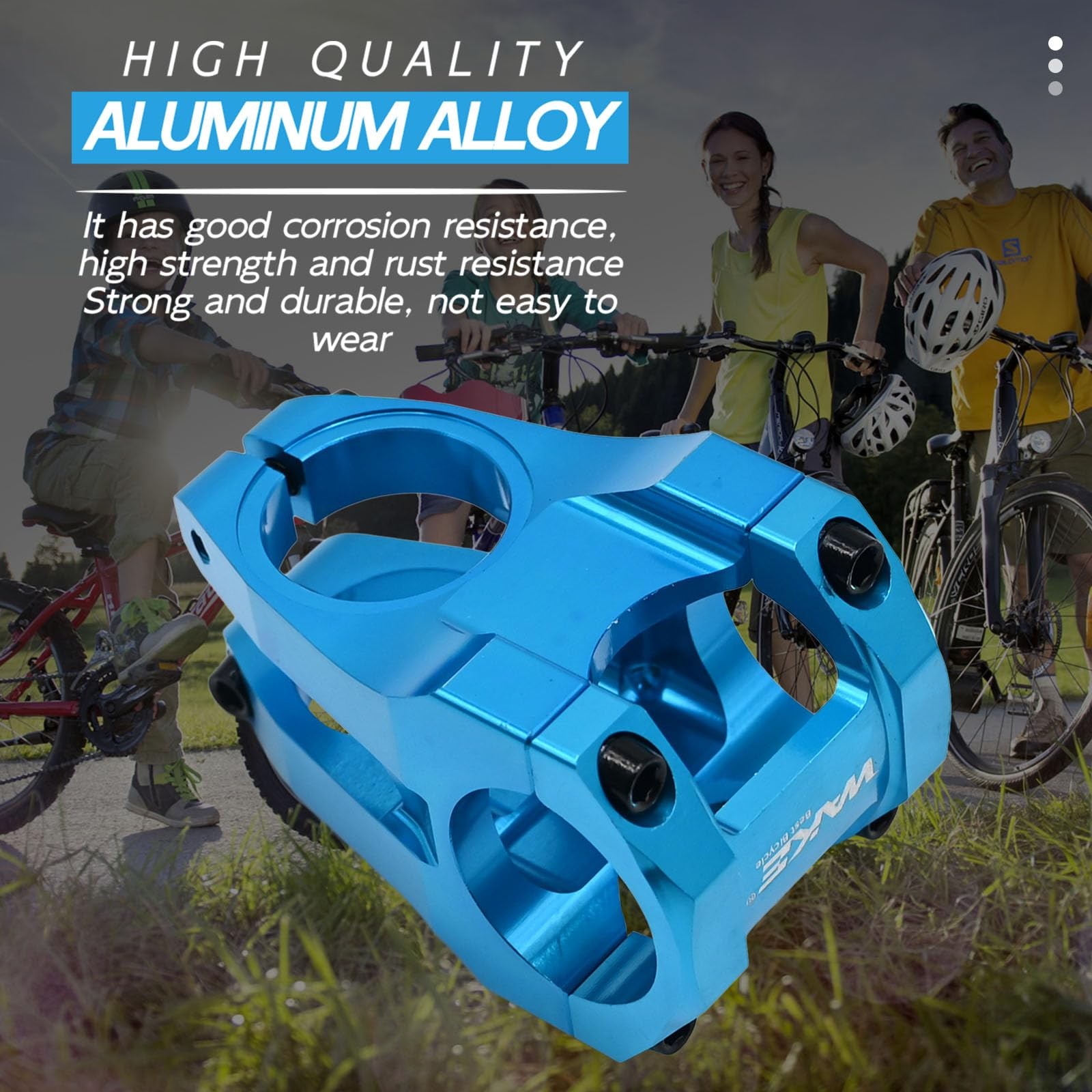 Handlebar Stem Aluminum Alloy Mountain Bike Riser Component Cycling Stem