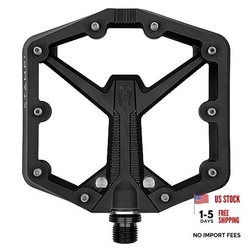 Stamp Flat MTB Pedals – Size-Specific, Lightweight, Large Black Stamp 1 Gen 2