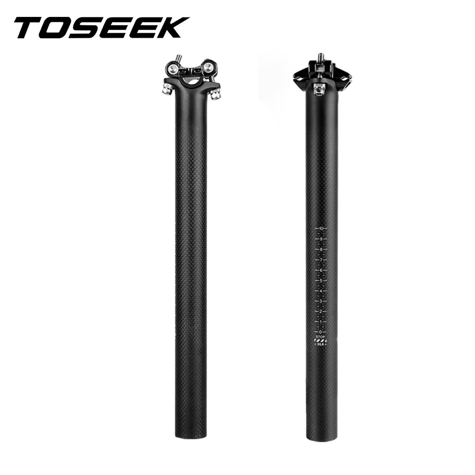 3K Carbon Fiber Bicycle Seatpost Racing Road Bike Seat Post Tube 27.2 x 350 mm