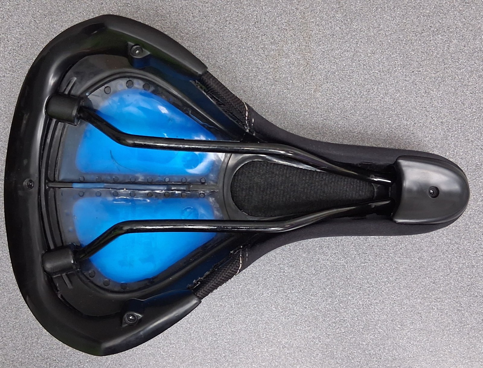 Serfas Dual Density Saddle – 279mm x 171mm, Steel Rails, Black
