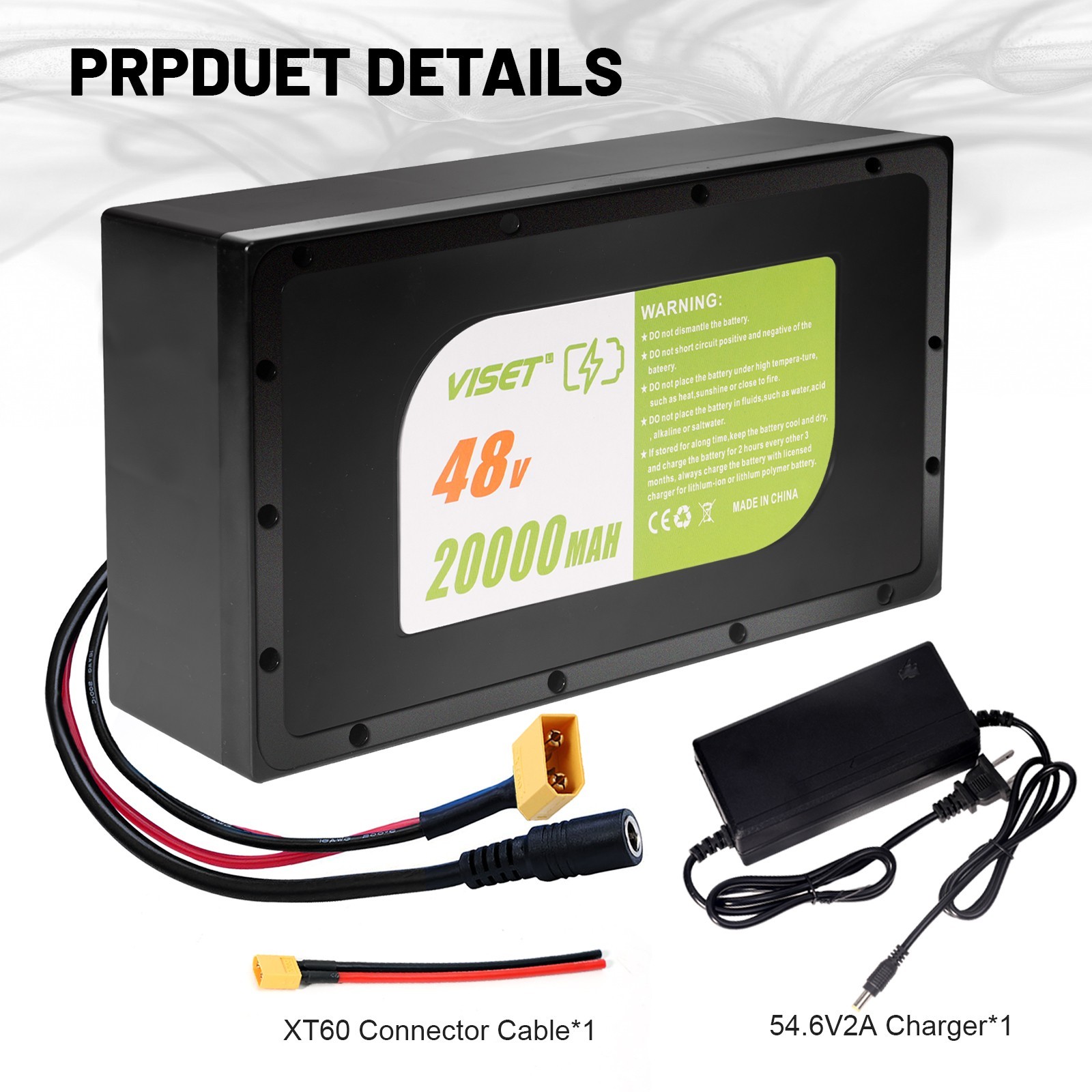 48V 20Ah Lithium ebike Battery for 200W-1200W ebike Bicycle Electric Scooter 30A