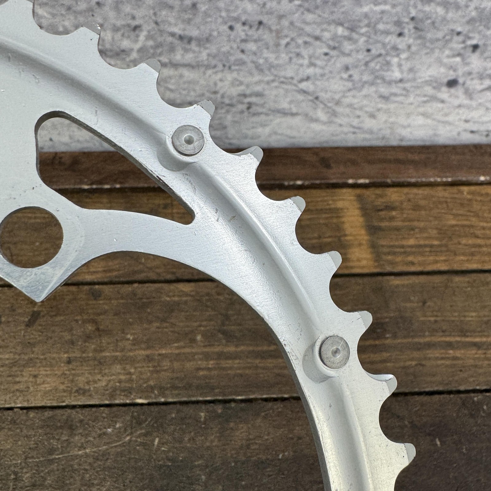 Vintage Campagnolo 52T Chainring 135 BCD 5-Arm Silver Road Bike Italy 52 Tooth