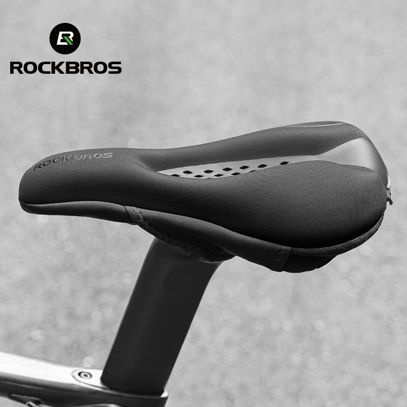 ROCKBROS Bike Seat Cover-Memory Foam Silicone Padded Comfortable Seat Cushion