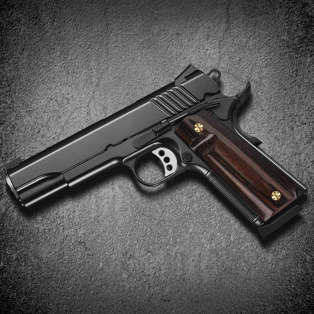 Cool Hand 1911 Full Size High Polished Dymond Wood Grips Mahogany H1-S-M