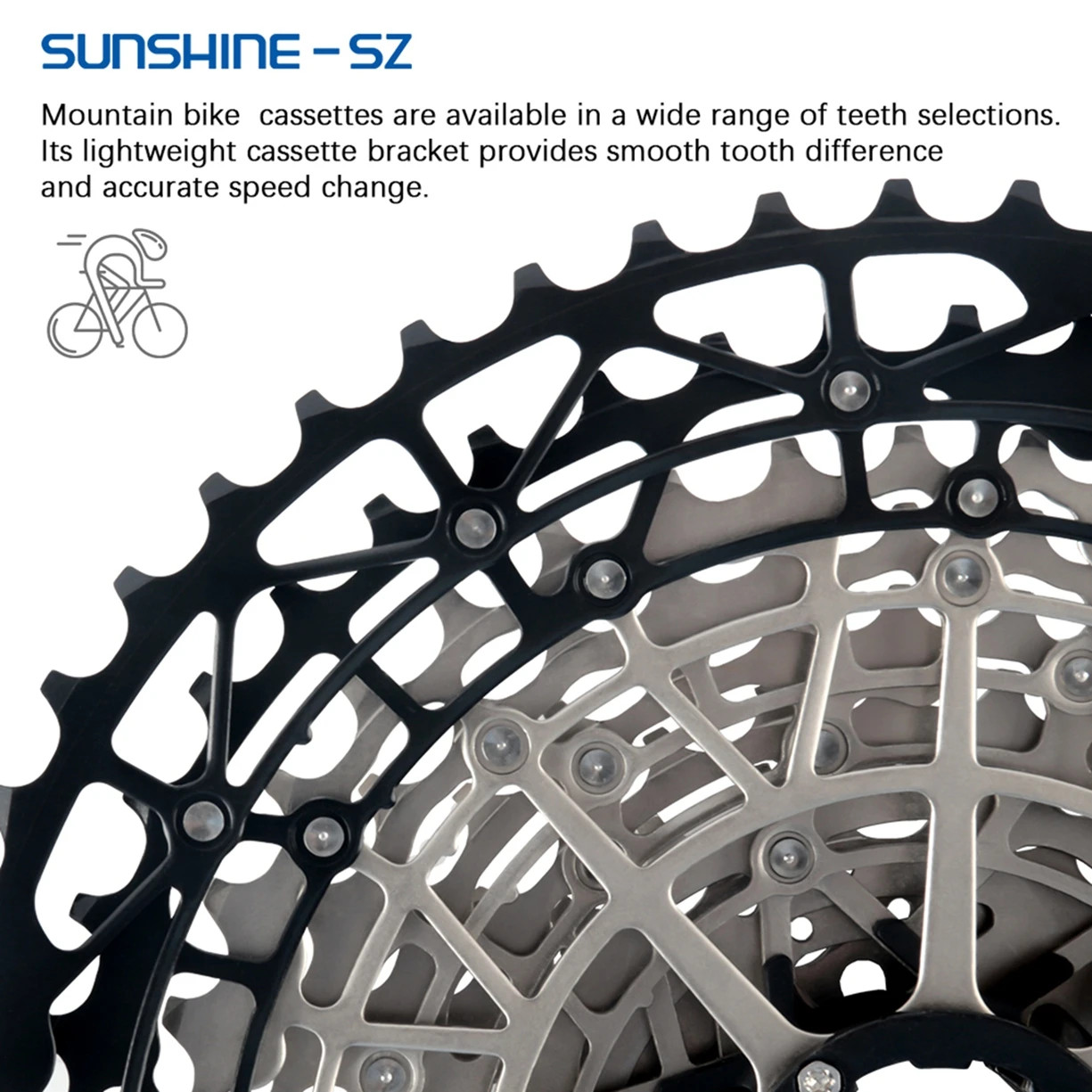 SUNSHINE MTB Cassette 8 9 10 11 12 Speed Mountain Bicycle Freewheel Extra Light