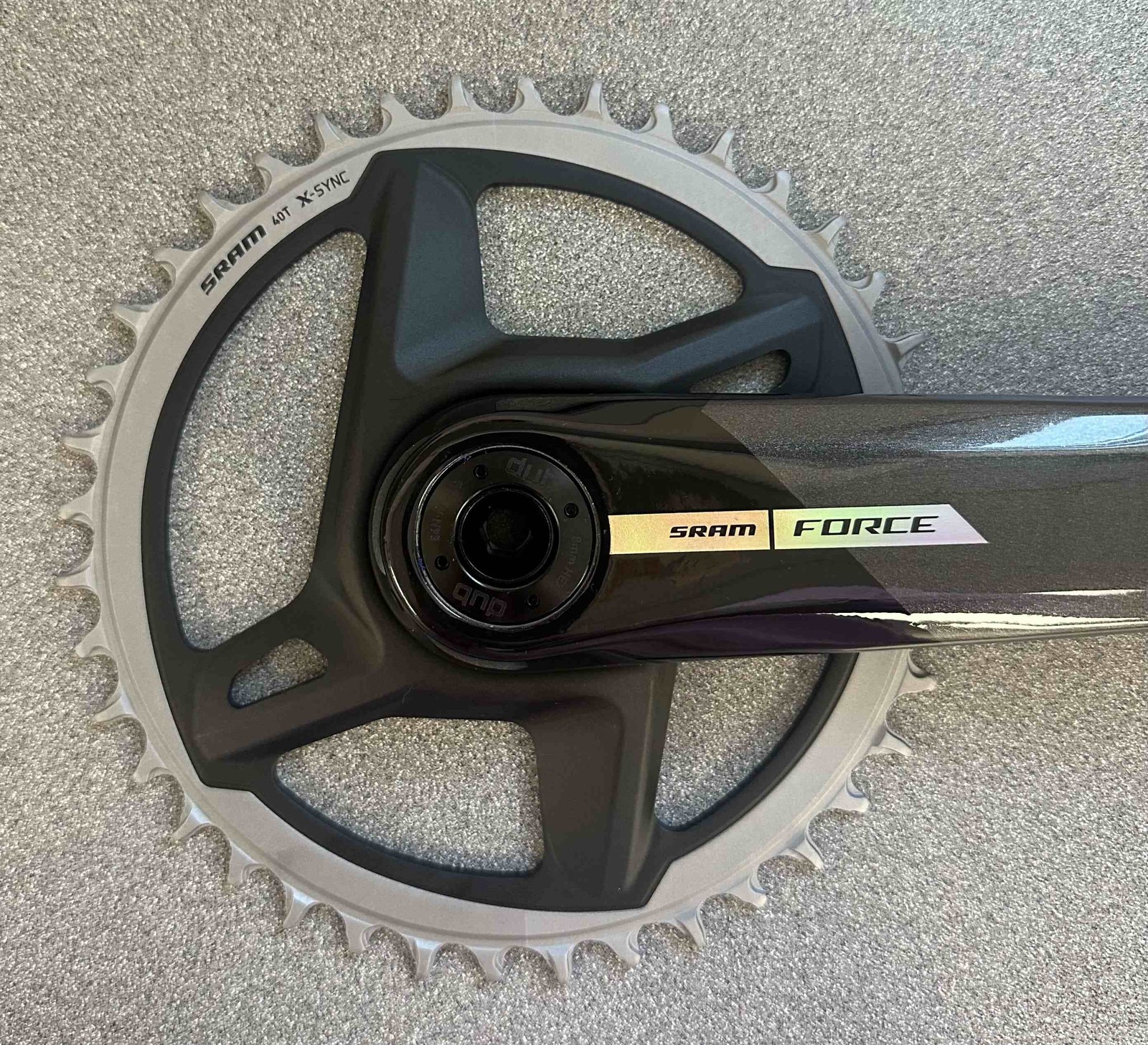 SRAM Force 1 AXS Wide Power Meter 170mm Crankset: 12-Spd, 40t, Direct, D2 *OE*