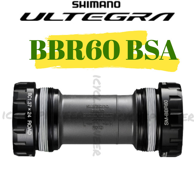 Shimano Ultegra SM-BBR60-BSA 68mm Bottom Bracket Threaded Hollowtech II OEM