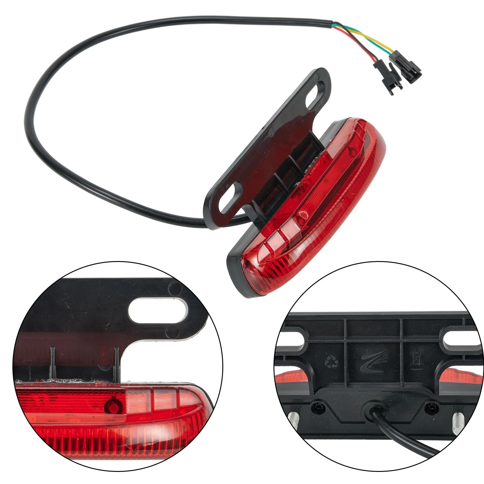 36-48V Ebike Rear Brake Light Tail Light Safe Warn Lamp For Electric Bicycle New