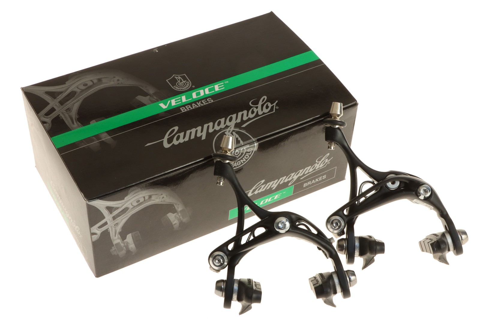 Campagnolo Veloce Skeleton Brake Calipers Pair Black 2009 BR9-VL NOS NEW