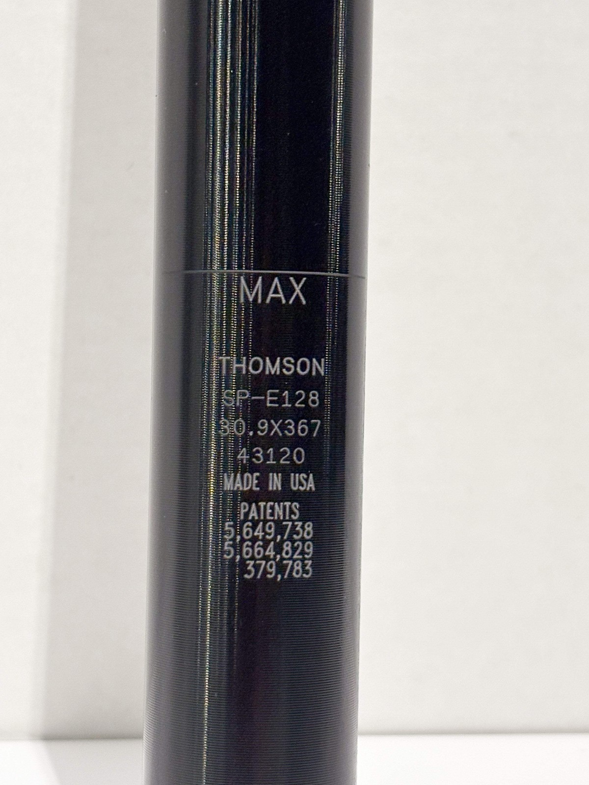 Thomson Elite Alloy Bike Seatpost 30.9 x 367mm Straight BLACK SP-E128