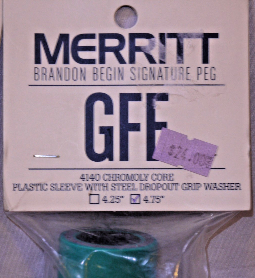 BNWT Lot of 2 Teal MERRITT Brandon Begin Signature BMX Peg GFE 4.75″ $48