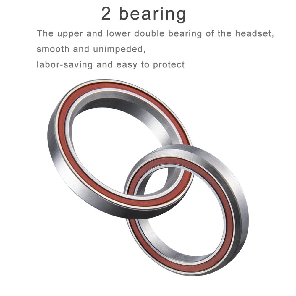 Aluminum Alloy Fork Headset Bearing Bowl Set for Bike 28 6mm Tube 44mm Headset