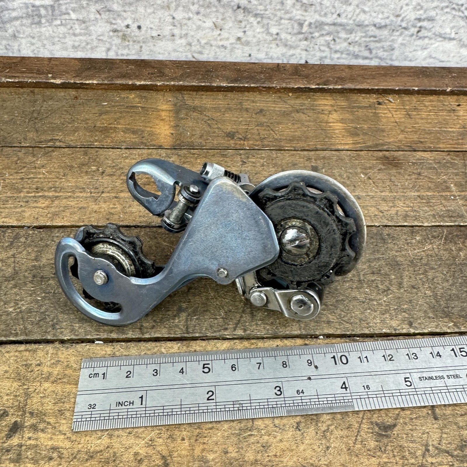 Vintage Huret Duopar Rear Derailleur Long Cage Hanger NO BOLT PARTS 245g