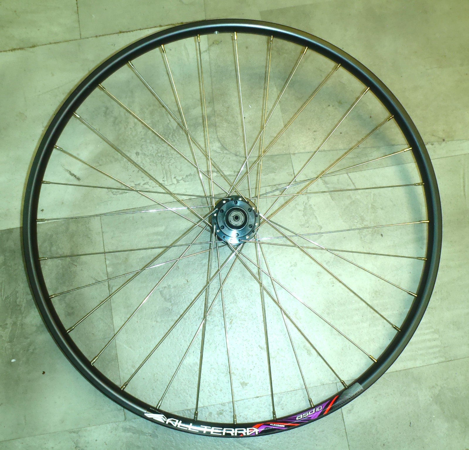 FRONT ALL TERRA ASD10 584X20 ALUMINUM DISC SPECIFIC BIKE RIM/HUB FWH65