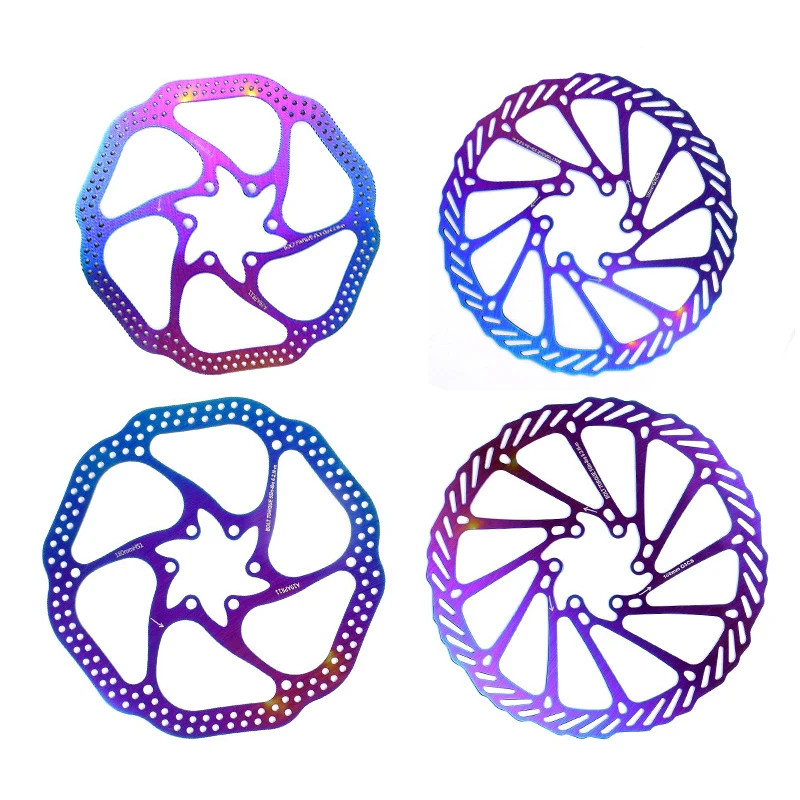 Colorful Mountain Bike Hollow Disc Brake Disc Electric Bicycle Brake Rotor 120/1