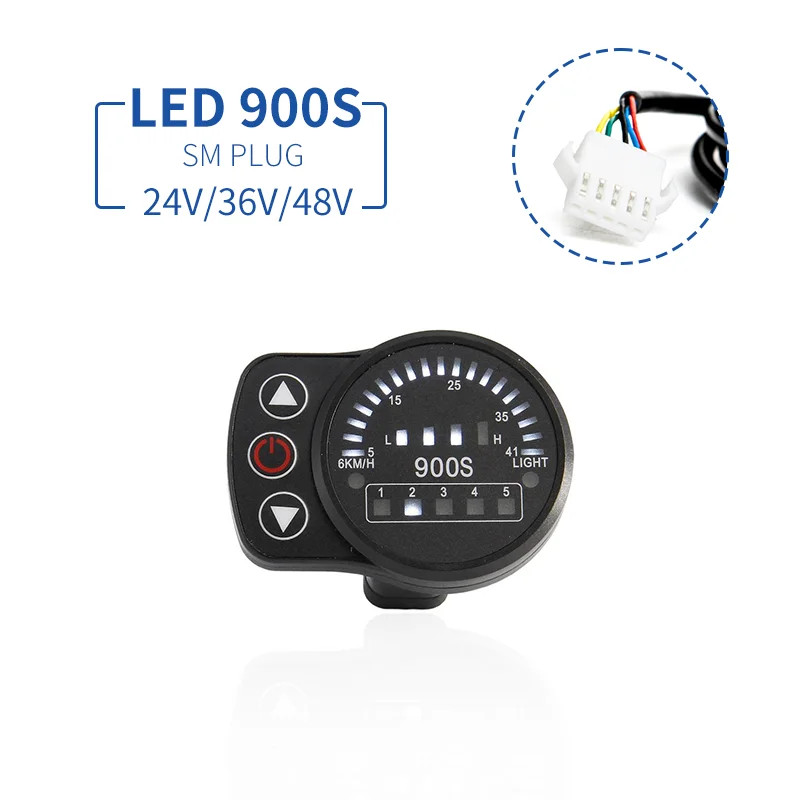 Electric Bicycle Display 24V 36V 48V 72V SM/Waterproof for Ebike Conversion Kit