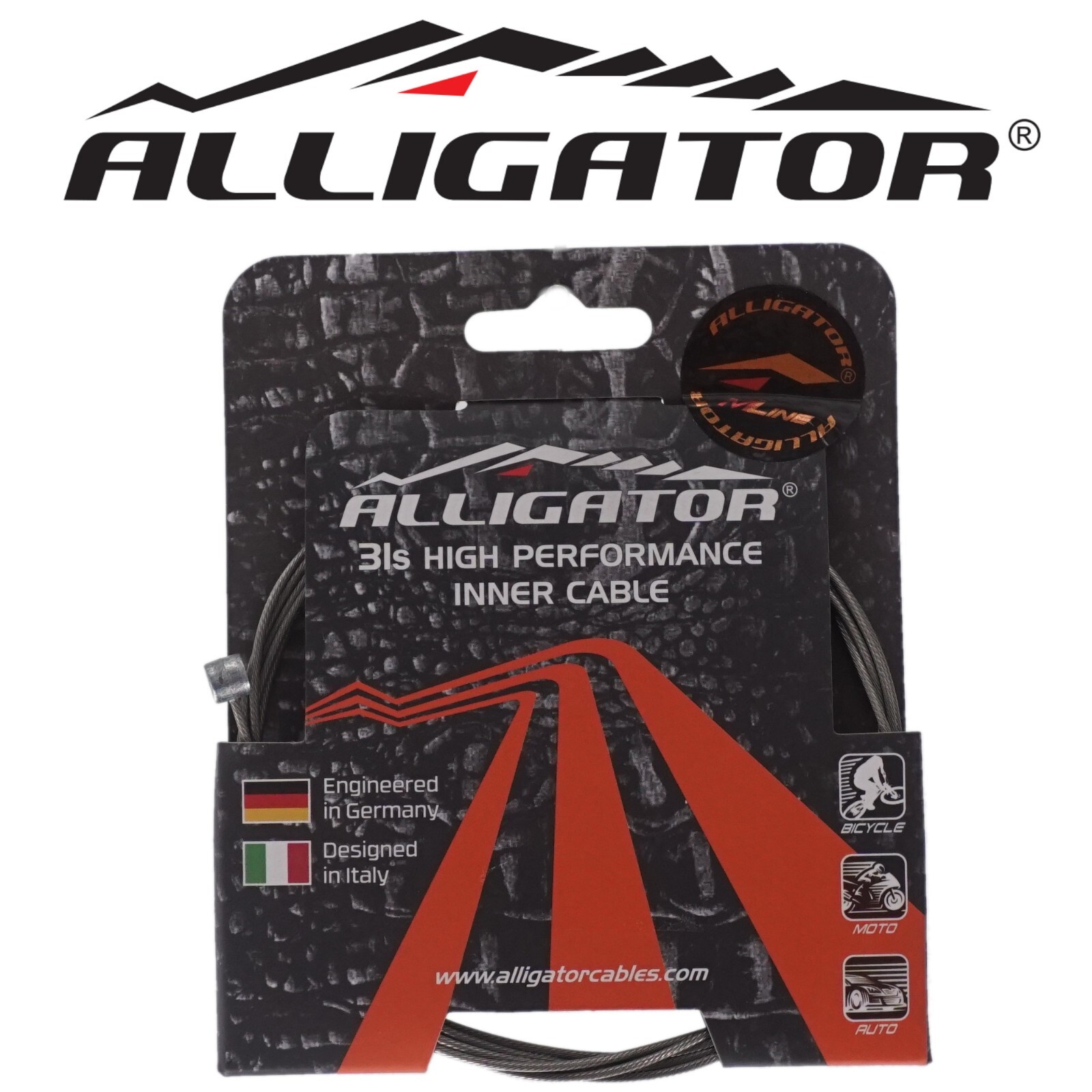 Alligator B-31 Strand 1.5x1700mm Ultra Slick Stainless MTB Bike Brake Cable