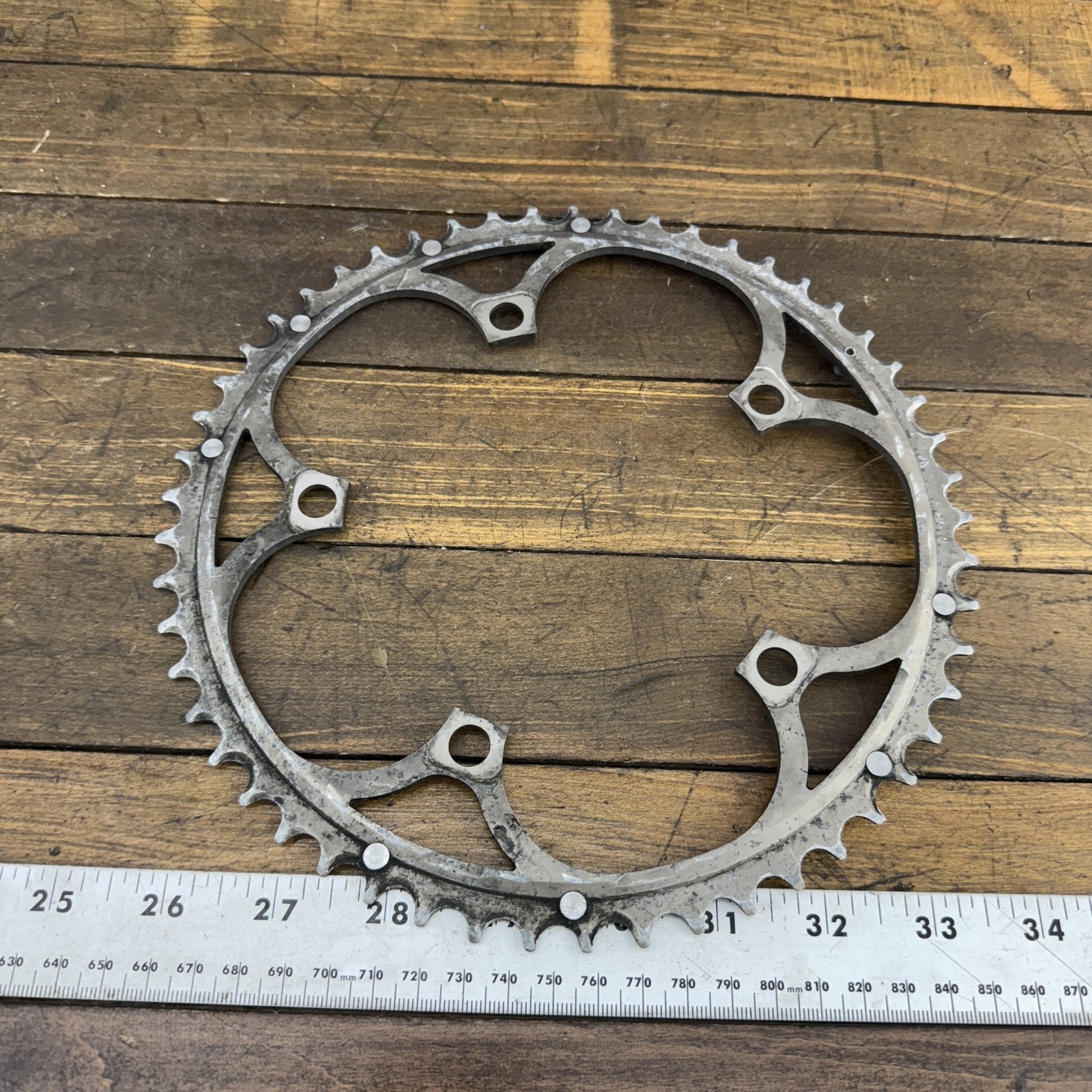 Vintage Campagnolo 10 Speed Chainring 53T 135mm BCD Made in Italy Road Bike EPS