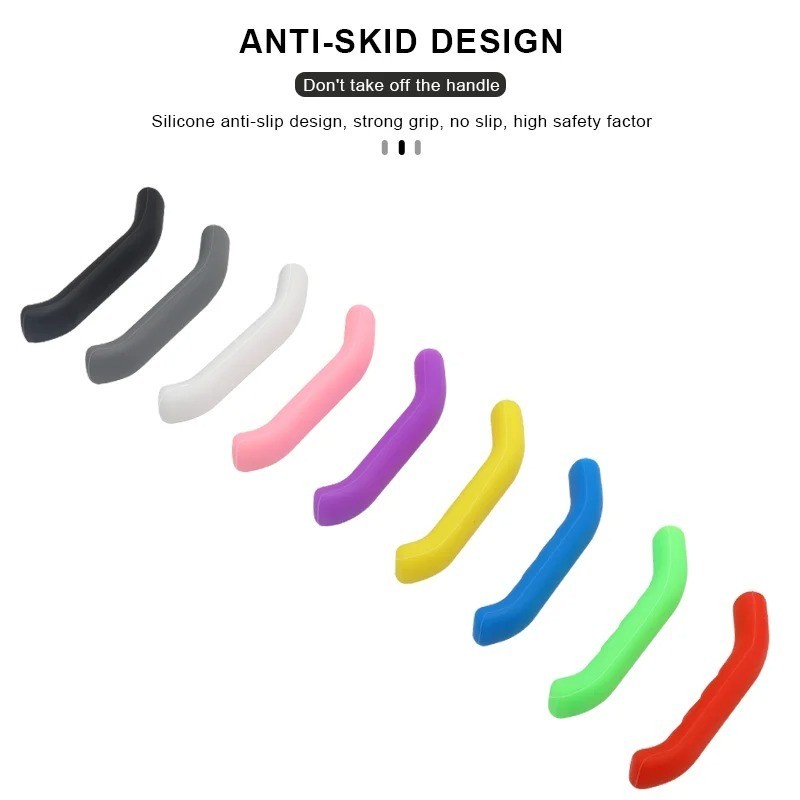 2Pcs Bike Brake Lever Cover Silicone Anti Slip Handle Sleeve MTB BMX Grip