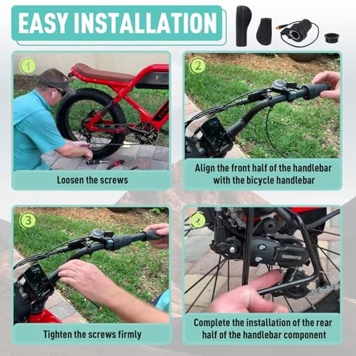 Half Twist Throttle for Ebike – Waterproof Plug, Thumb Accelerator 12V-72V MTB